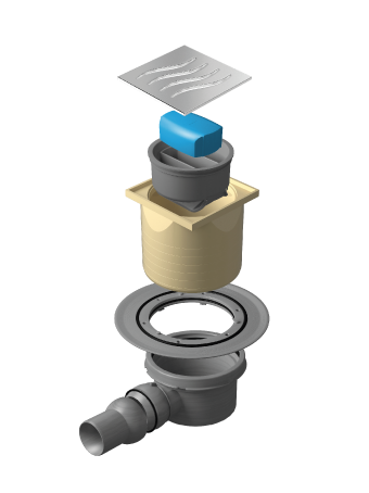 Sanotechnik Bodensiphon Dry 1 Sanotechnik